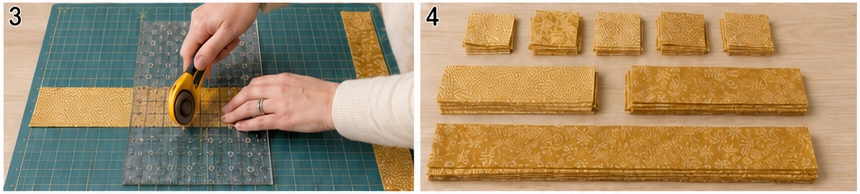 Elegant Gold and Cream Jelly Roll Quilt