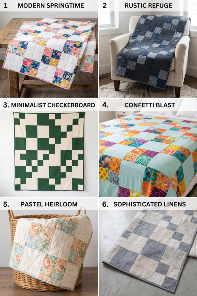 Fast Four-Patch Layer Cake Quilt for Quick Weekend Sewing