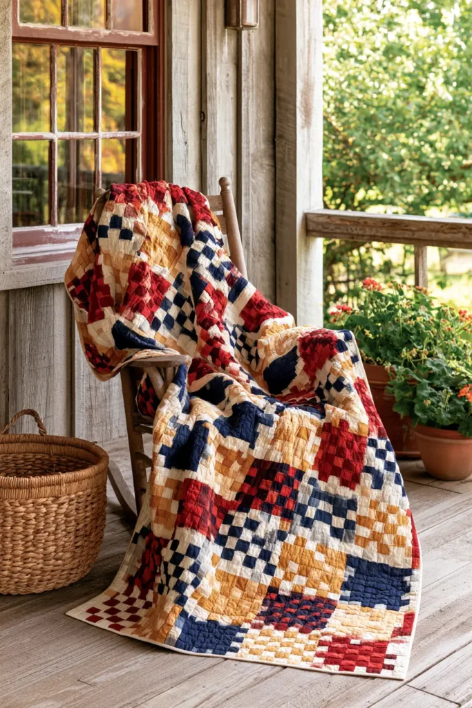 Fast Four-Patch Layer Cake Quilt for Quick Weekend Sewing