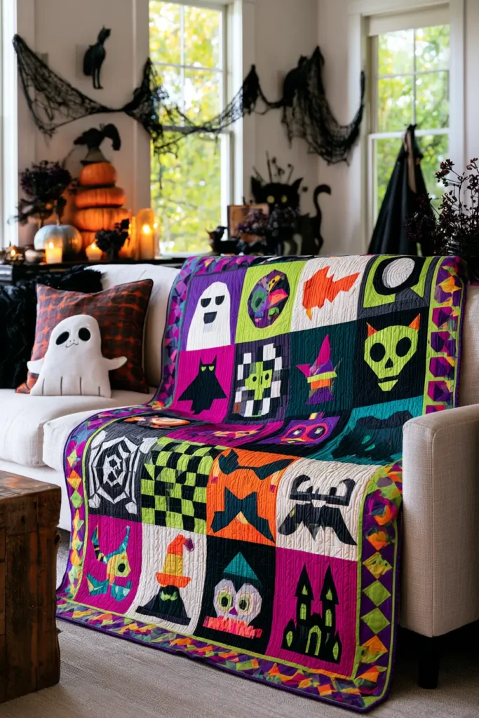 Halloween Sampler Quilt Layouts for Every Skill Level