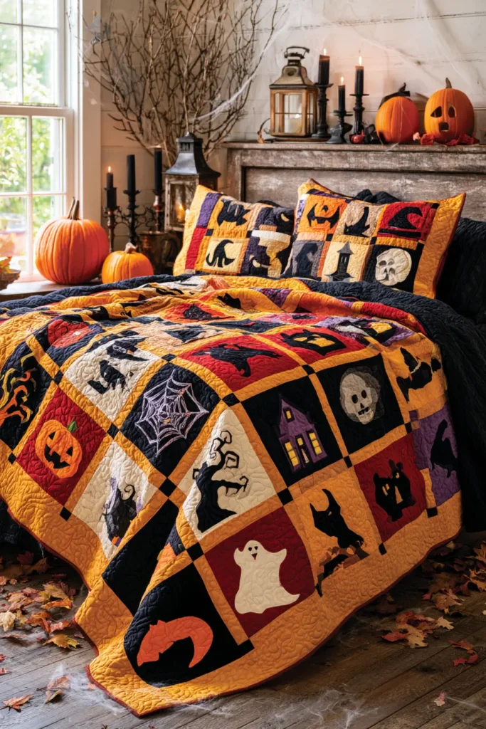 Halloween Sampler Quilt Layouts for Every Skill Level