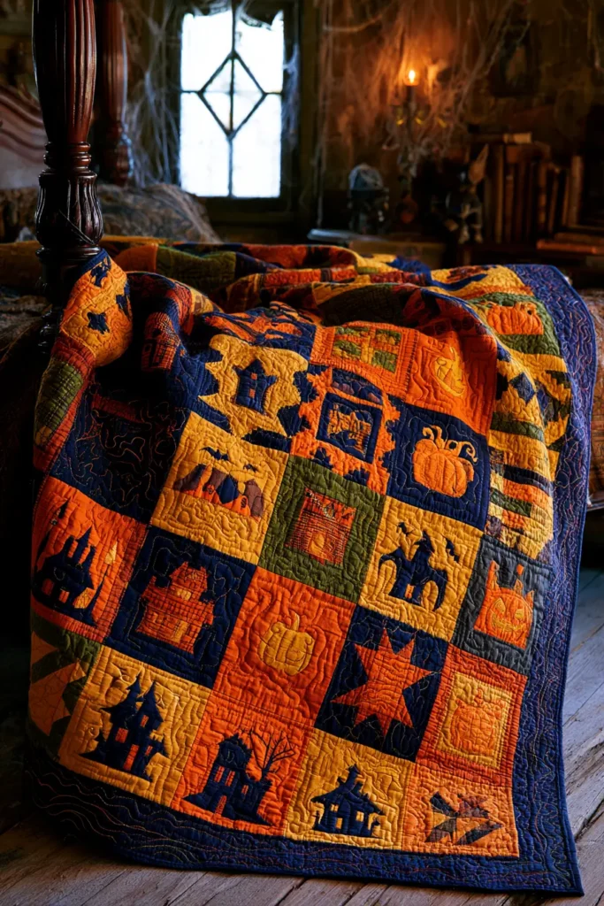 Halloween Sampler Quilt Layouts for Every Skill Level