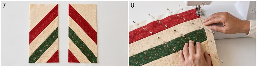 Jelly Roll Chevron Christmas Quilt for Modern Festive Appeal