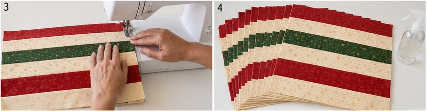 Jelly Roll Chevron Christmas Quilt for Modern Festive Appeal