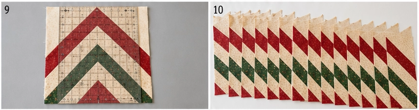 Jelly Roll Chevron Christmas Quilt for Modern Festive Appeal