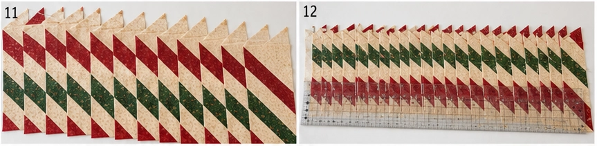Jelly Roll Chevron Christmas Quilt for Modern Festive Appeal