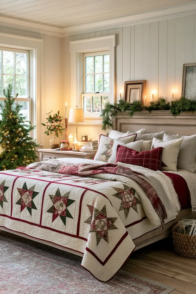 Jelly Roll Christmas Star Quilt for an Elegant Holiday Statement
