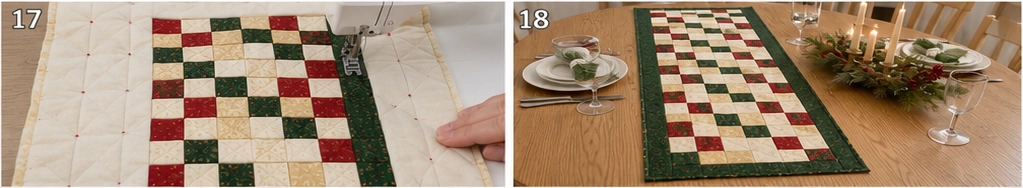 Jelly Roll Christmas Table Runner Patterns