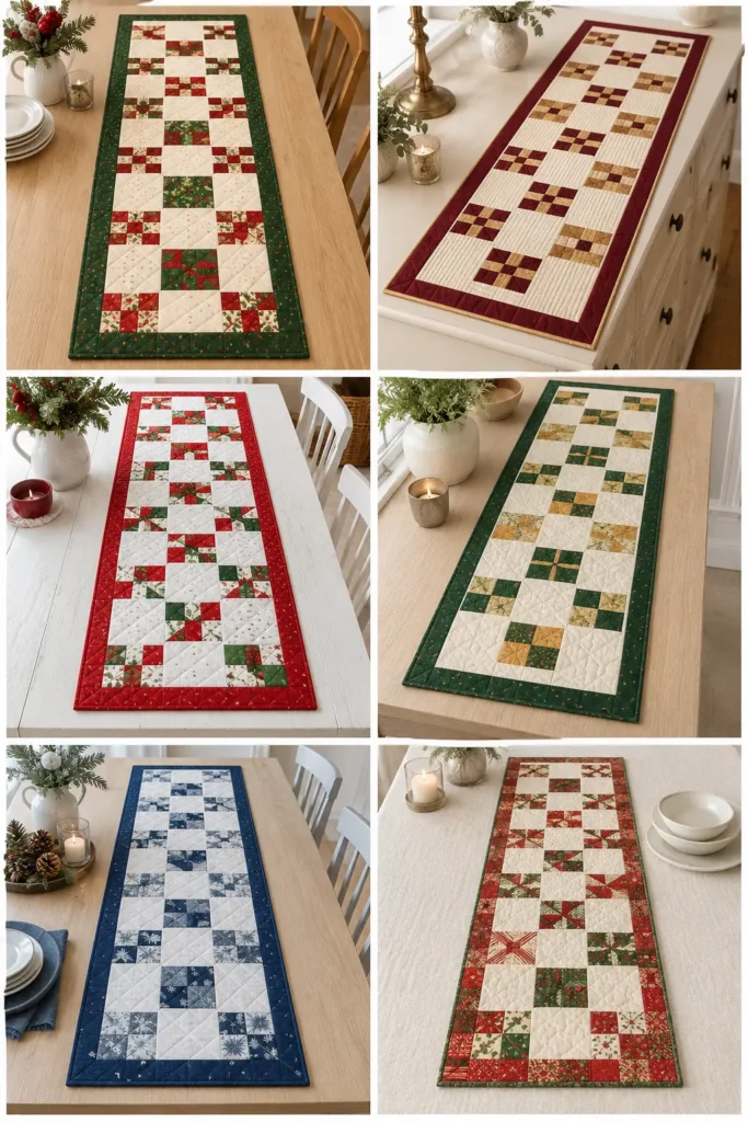 Jelly Roll Christmas Table Runner Patterns