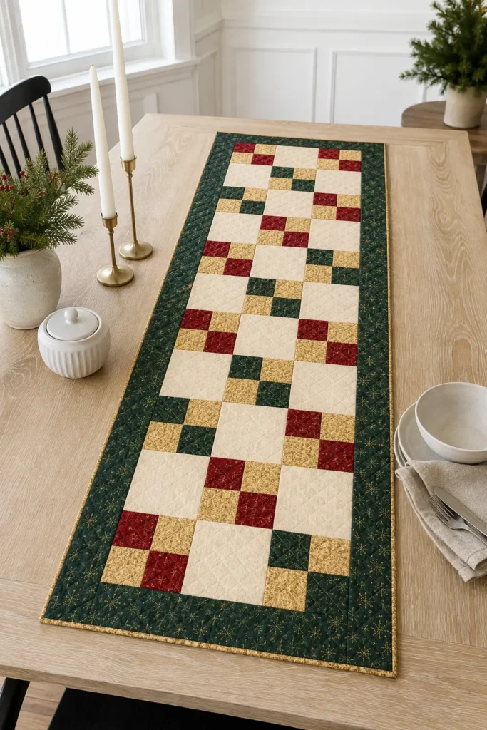 Jelly Roll Christmas Table Runner Patterns