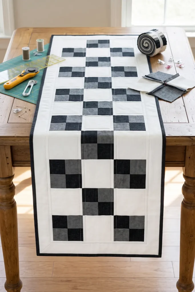 Jelly Roll Christmas Table Runner Patterns