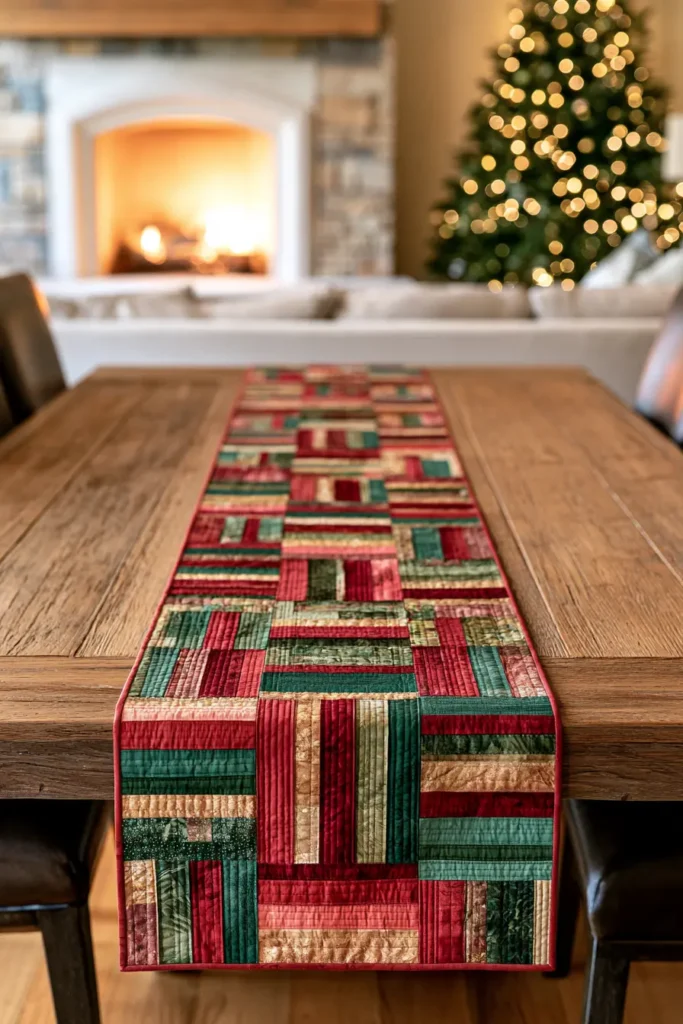 Jelly Roll Christmas Table Runner Patterns