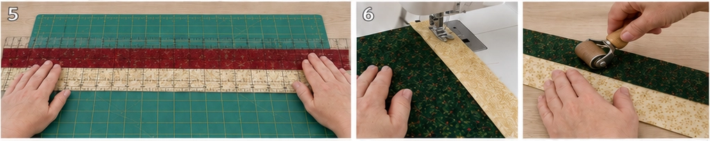 Jelly Roll Christmas Table Runner Patterns
