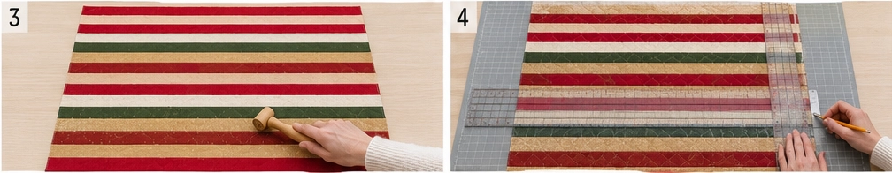 Jelly Roll Christmas Tree Skirt
