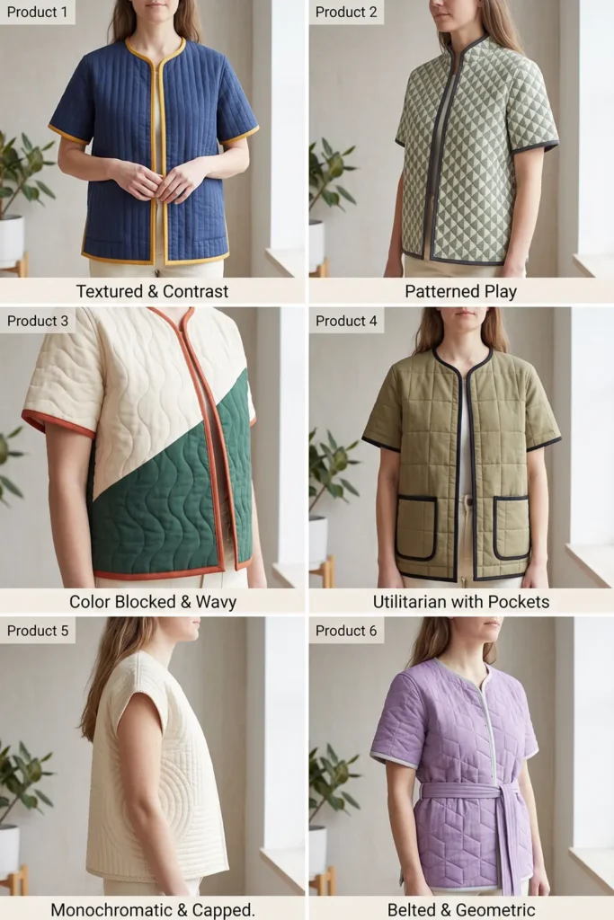 Lightweight Quilted Jacket for Transitional Early-Fall Weather