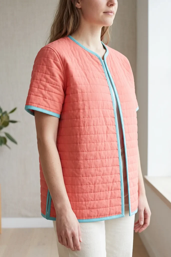 Lightweight Quilted Jacket for Transitional Early-Fall Weather