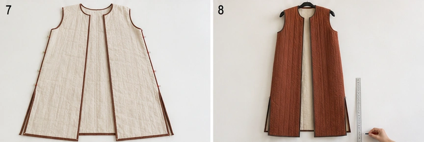 Longline Quilted Duster Vest for Elegant Fall Layers