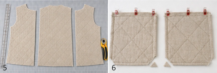 Neutral Oatmeal Quilted Vest for Understated Autumn Elegance