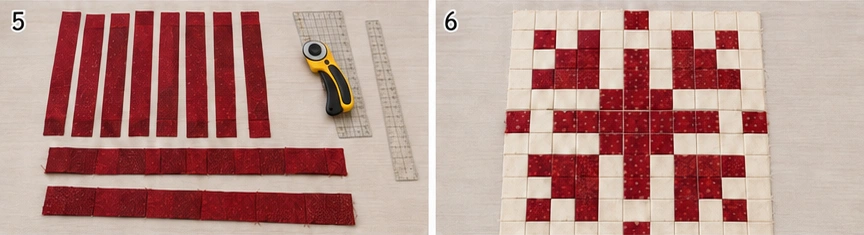 Nordic Snowflake Jelly Roll Quilt for Cozy Winter Elegance