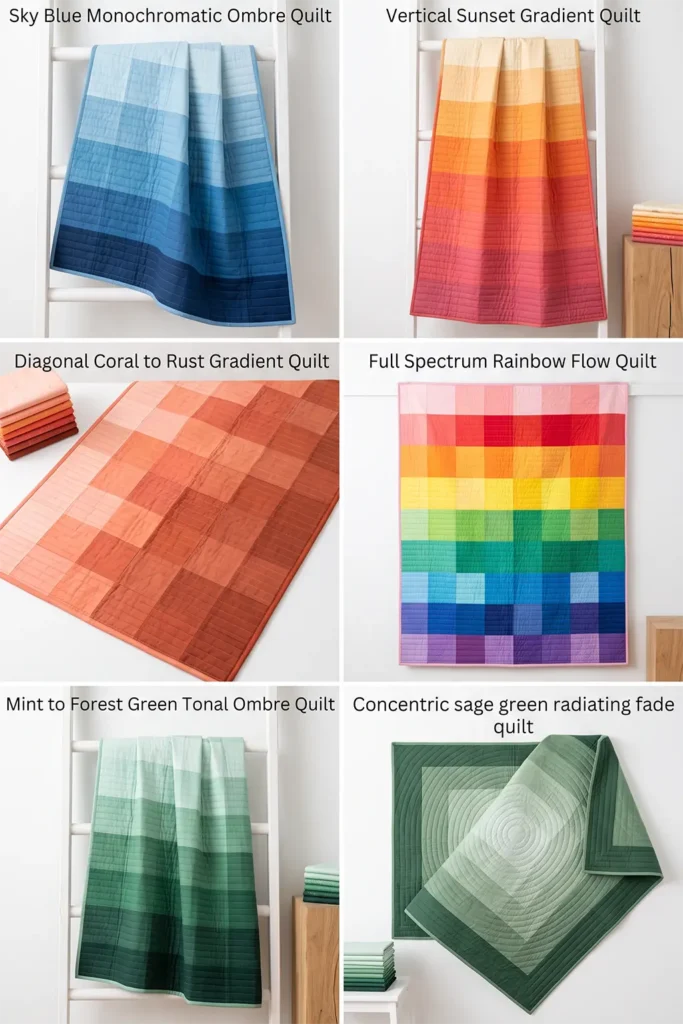 Ombre Gradient Layer Cake Quilt for Stunning Color Transitions