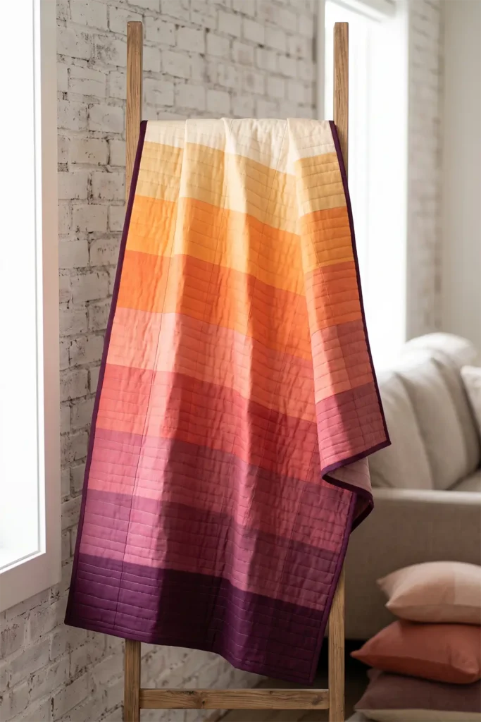 Ombre Gradient Layer Cake Quilt for Stunning Color Transitions
