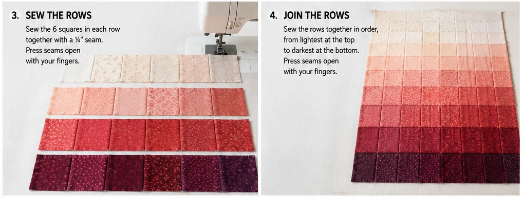 Ombre Gradient Layer Cake Quilt for Stunning Color Transitions