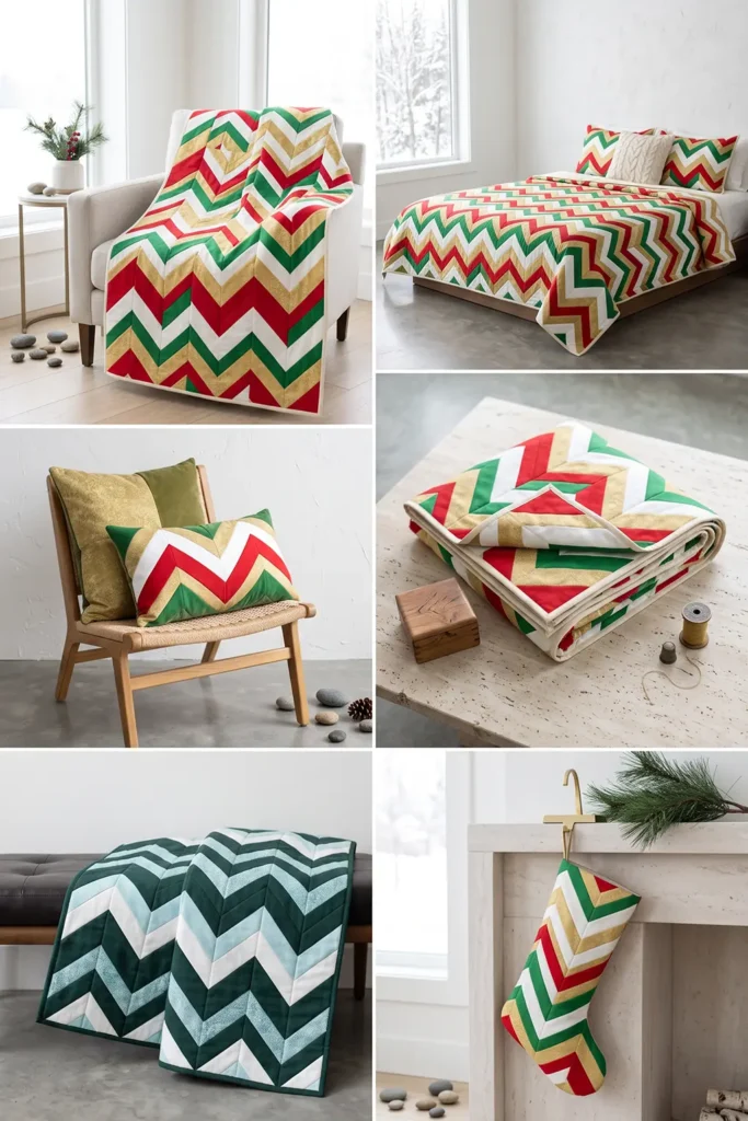 Plaid Flannel Jelly Roll Christmas Quilt for Rustic Farmhouse Warmth