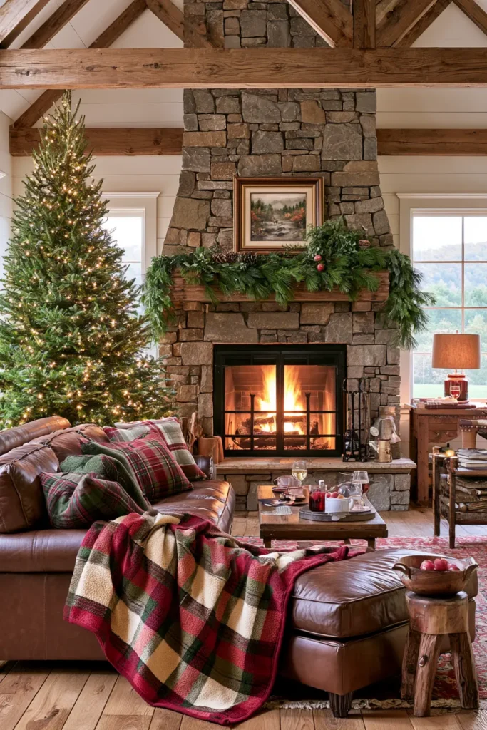 Plaid Flannel Jelly Roll Christmas Quilt for Rustic Farmhouse Warmth
