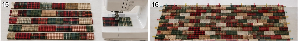 Plaid Flannel Jelly Roll Christmas Quilt for Rustic Farmhouse Warmth
