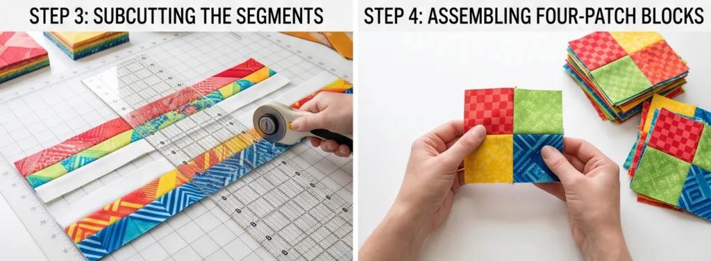 Playful Pinwheel Layer Cake Quilt for Movement and Charm