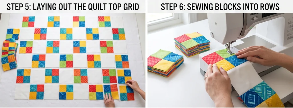 Playful Pinwheel Layer Cake Quilt for Movement and Charm