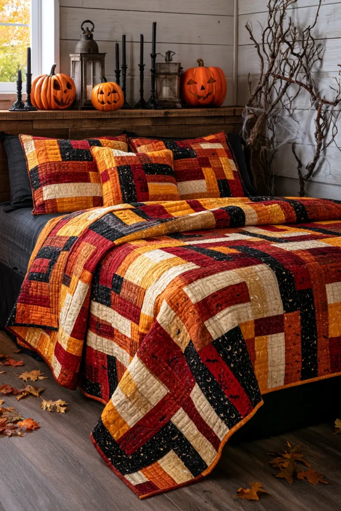 Quick Charm Pack and Jelly Roll Halloween Quilt Patterns