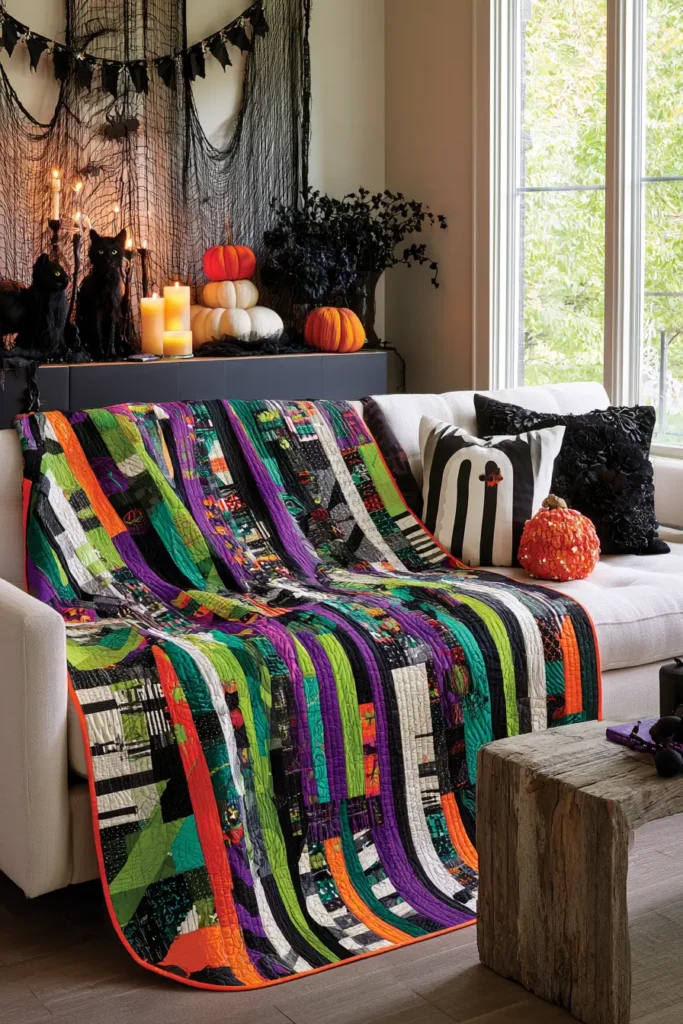 Quick Charm Pack and Jelly Roll Halloween Quilt Patterns