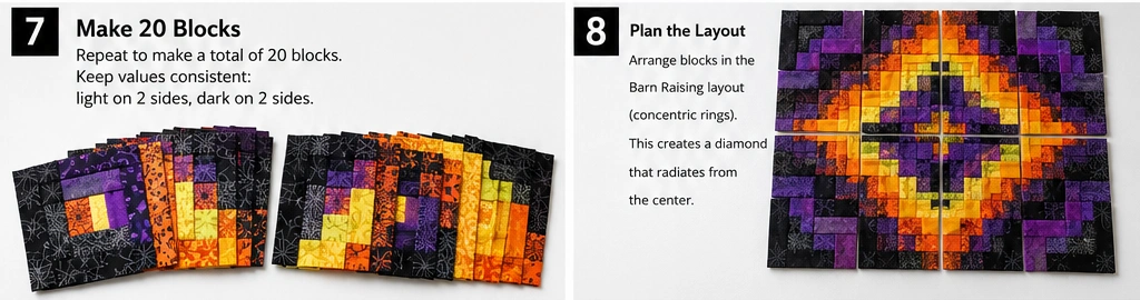 Quick Charm Pack and Jelly Roll Halloween Quilt Patterns