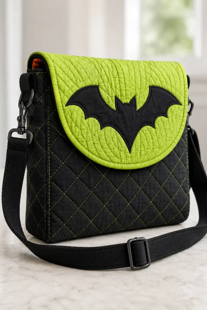 Quilted Crossbody Halloween Satchels for Tweens and Teens