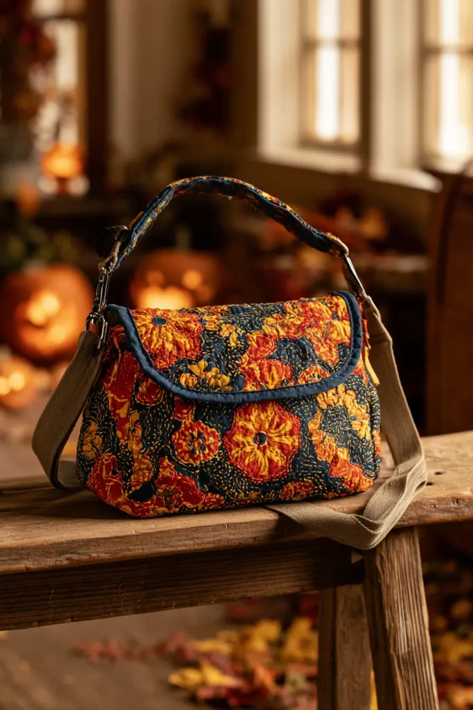Quilted Crossbody Halloween Satchels for Tweens and Teens