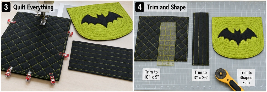 Quilted Crossbody Halloween Satchels for Tweens and Teens