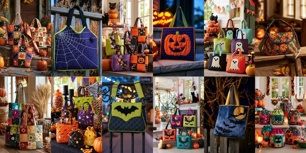 Quilted Halloween Treat Bag Ideas: 12 Cute & Spooky Totes for Trick-or-Treat Night