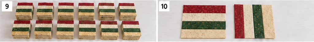 Rail Fence Jelly Roll Christmas Quilt