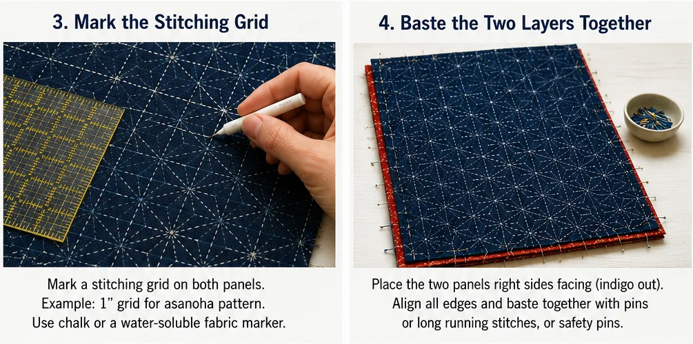 Reversible Sashiko Quilted Vest for Versatile Everyday Wear