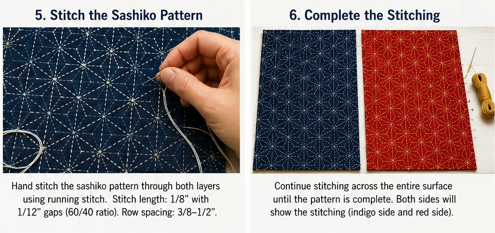 Reversible Sashiko Quilted Vest for Versatile Everyday Wear