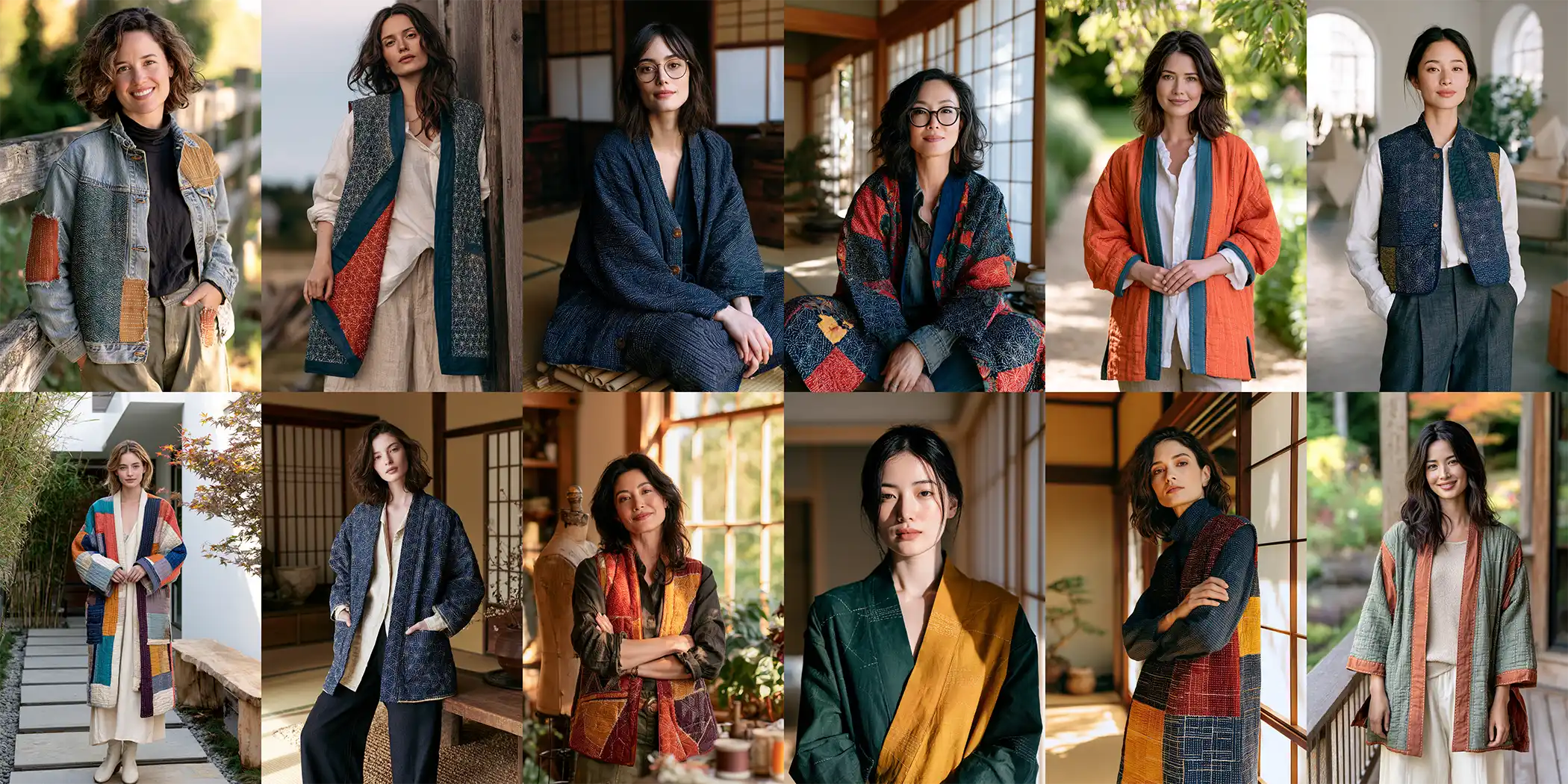 Sashiko Quilt Jackets and Vests