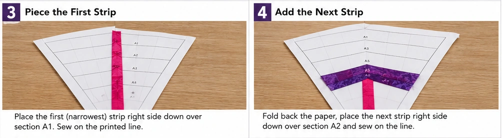 Spider Web Quilt Blocks with Foundation Paper Piecing