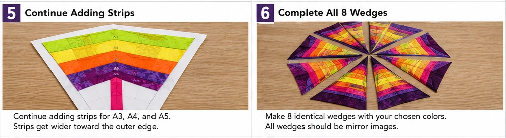 Spider Web Quilt Blocks with Foundation Paper Piecing