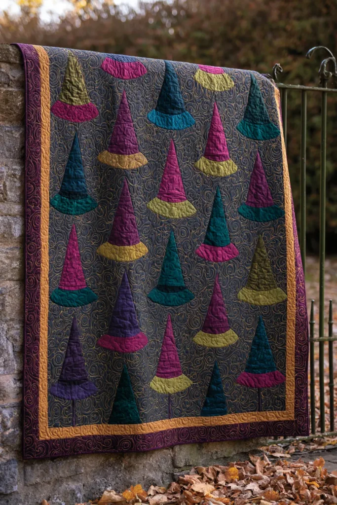 Witch Hat Quilt Block Patterns for Spooky Charm