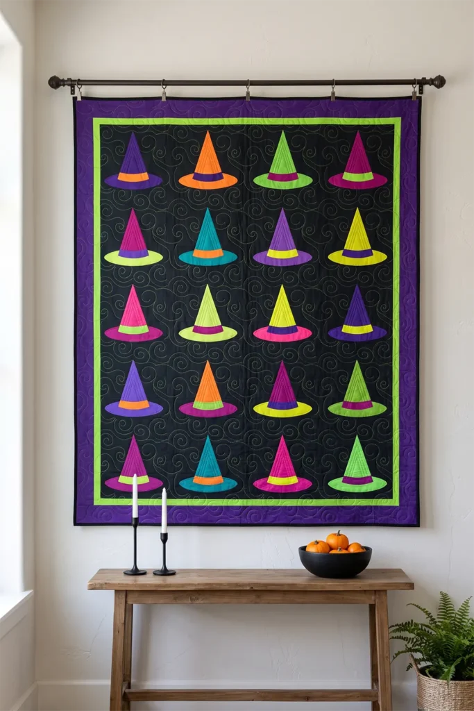 Witch Hat Quilt Block Patterns for Spooky Charm