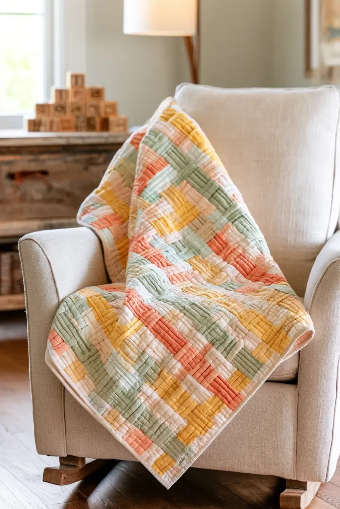 Baby Rail Fence Quilt
