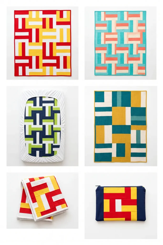Baby Rail Fence Quilt