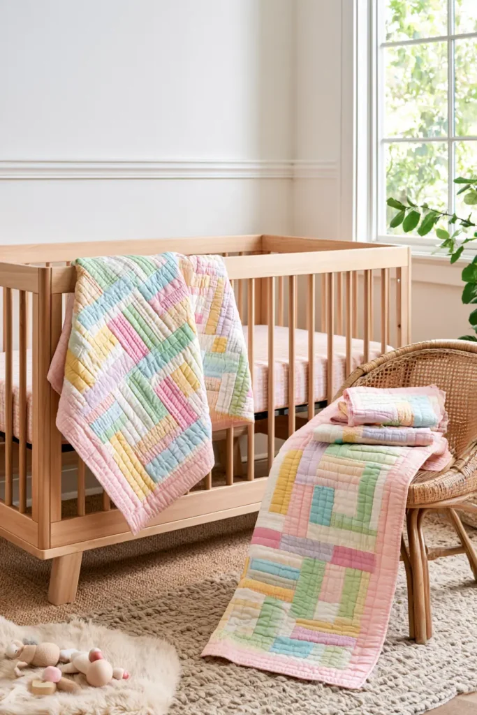 Baby Rail Fence Quilt