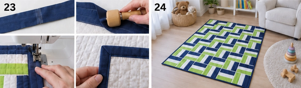 Baby Rail Fence Quilt